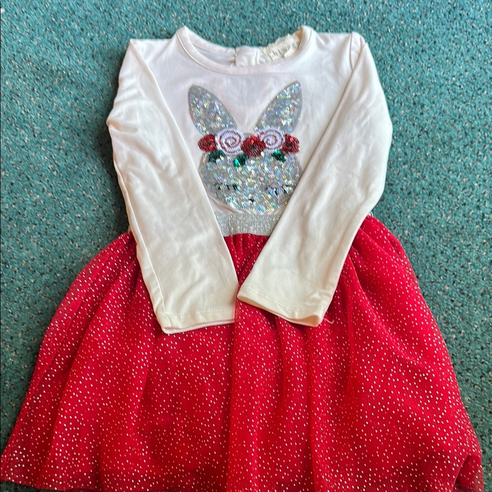 btween Cream and Silver Sequin dress